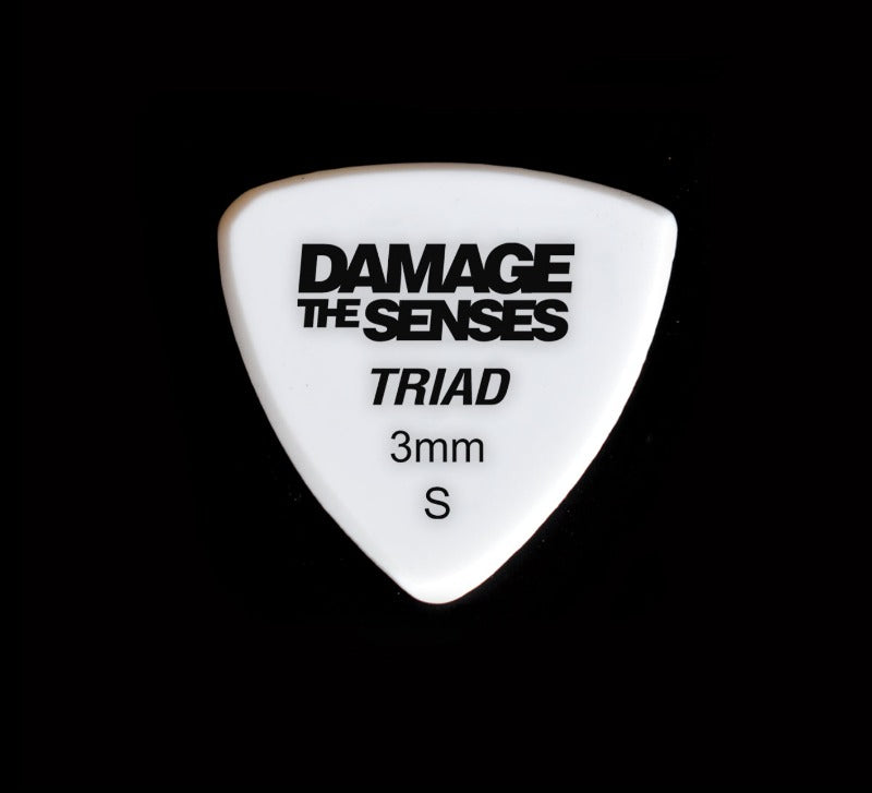 Acrylic Pick - Triad 3mm (White) Damage The Senses