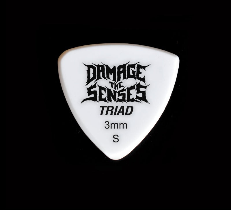 Acrylic Pick - Triad 3mm (White) Damage The Senses