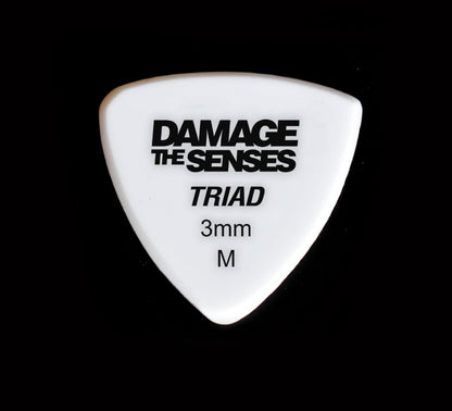 Acrylic Pick - Triad 3mm (White) Damage The Senses