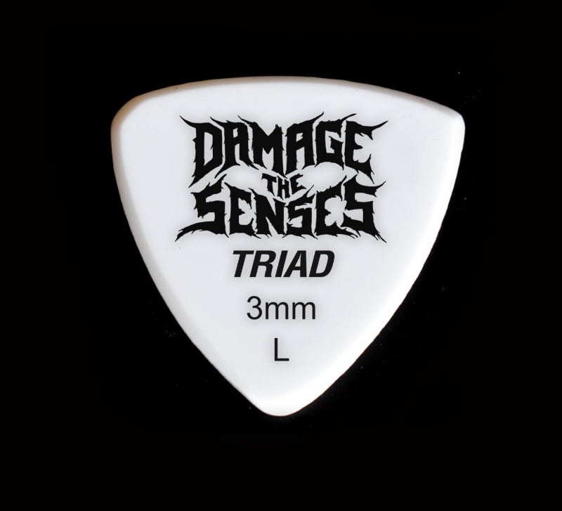 Acrylic Pick - Triad 3mm (White) Damage The Senses