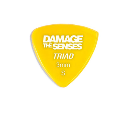 Acrylic Pick - Triad 3mm (Yellow) Damage The Senses