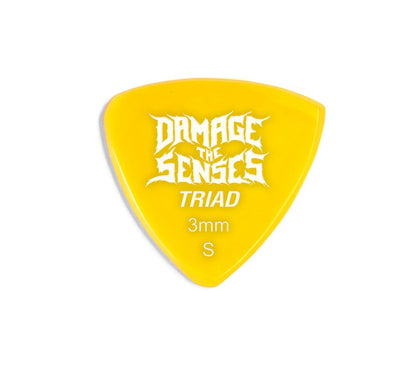 Acrylic Pick - Triad 3mm (Yellow) Damage The Senses