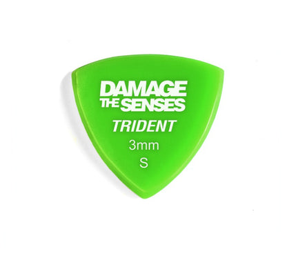 Acrylic Pick - Trident 3mm (Apple Green) Damage The Senses