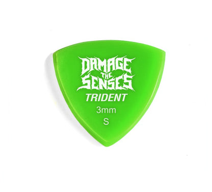 Acrylic Pick - Trident 3mm (Apple Green) Damage The Senses