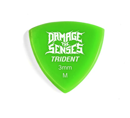 Acrylic Pick - Trident 3mm (Apple Green) Damage The Senses