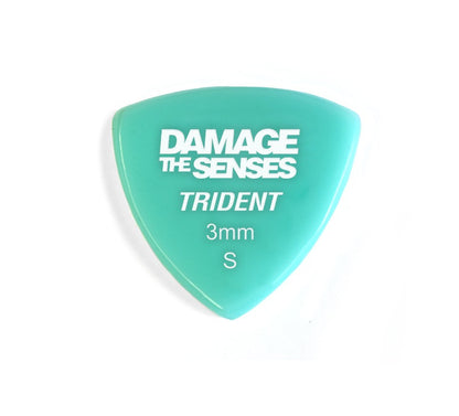 Acrylic Pick - Trident 3mm (Aqua) Damage The Senses