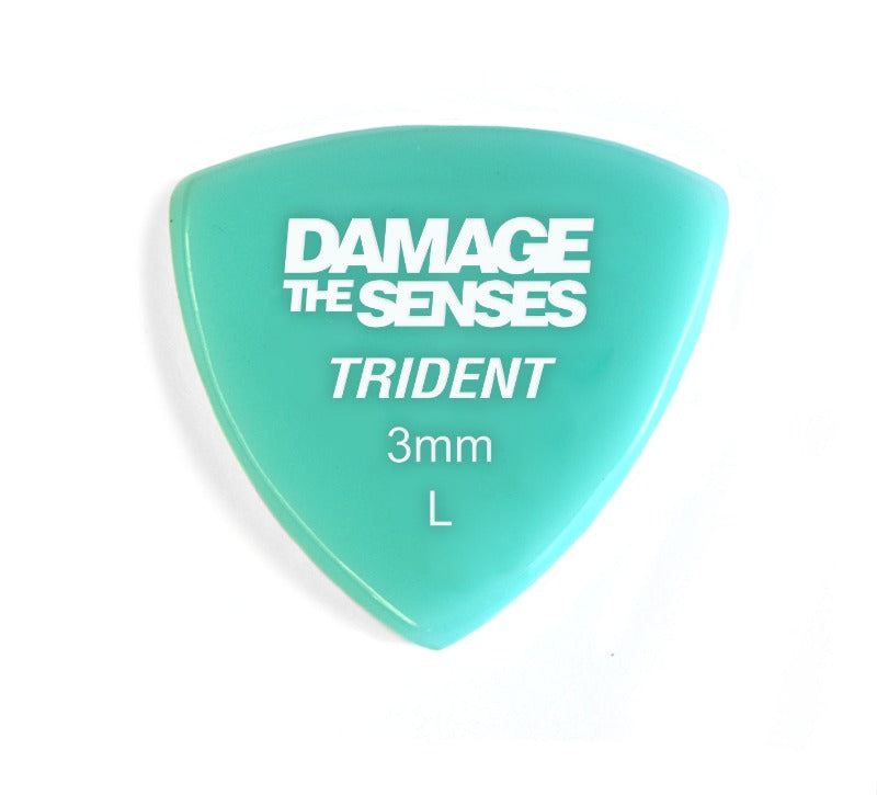 Acrylic Pick - Trident 3mm (Aqua) Damage The Senses