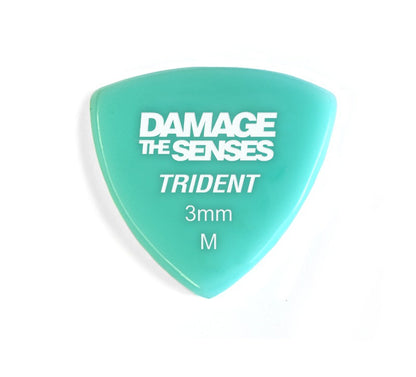 Acrylic Pick - Trident 3mm (Aqua) Damage The Senses