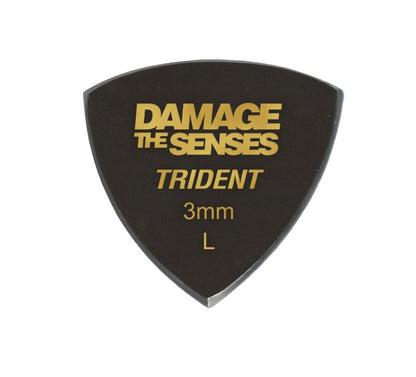 Acrylic Pick - Trident 3mm (Black) Damage The Senses