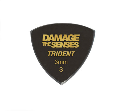 Acrylic Pick - Trident 3mm (Black) Damage The Senses