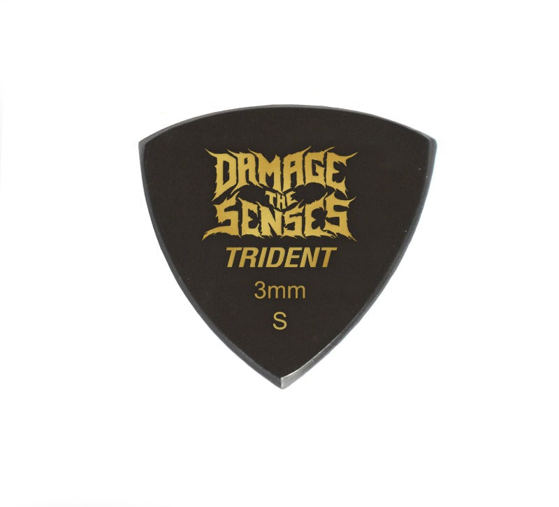 Acrylic Pick - Trident 3mm (Black) Damage The Senses