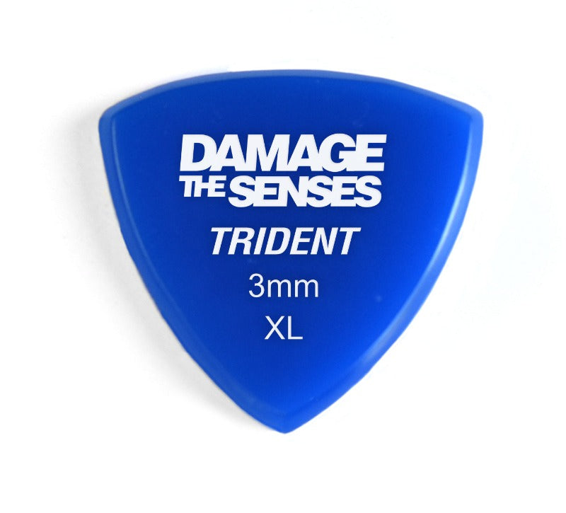 Acrylic Pick - Trident 3mm (Blue) Damage The Senses