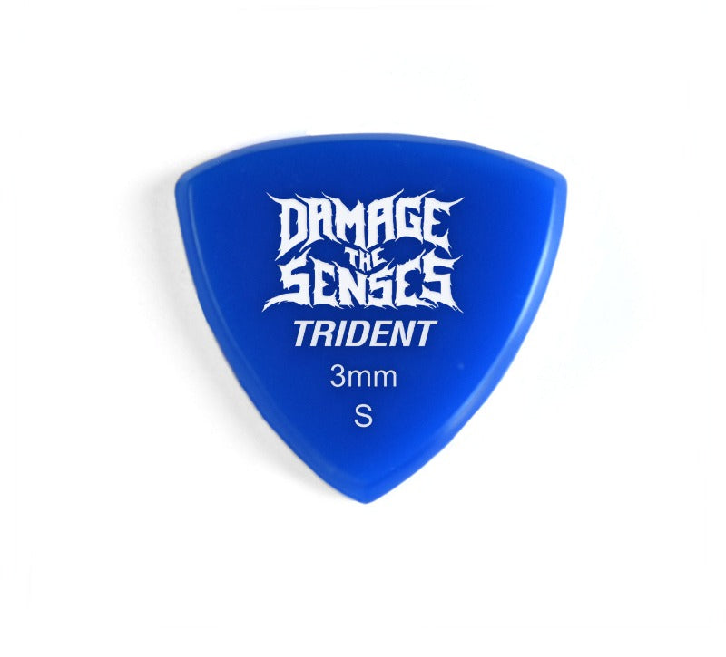 Acrylic Pick - Trident 3mm (Blue) Damage The Senses