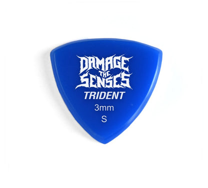 Acrylic Pick - Trident 3mm (Blue) Damage The Senses