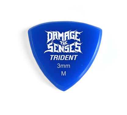 Acrylic Pick - Trident 3mm (Blue) Damage The Senses