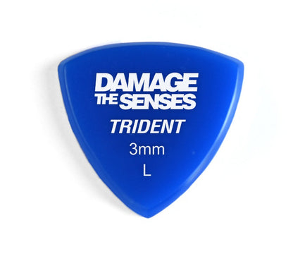 Acrylic Pick - Trident 3mm (Blue) Damage The Senses