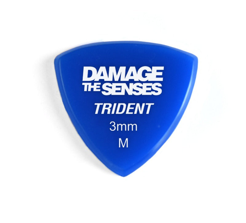 Acrylic Pick - Trident 3mm (Blue) Damage The Senses