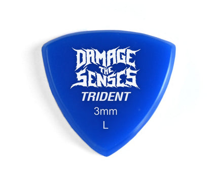 Acrylic Pick - Trident 3mm (Blue) Damage The Senses