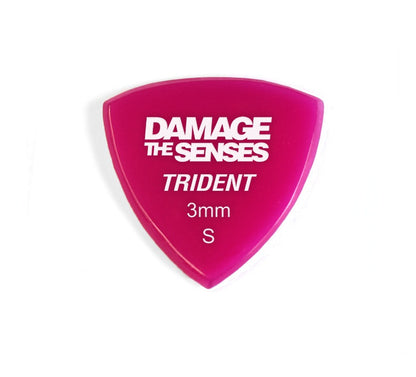 Acrylic Pick - Trident 3mm (Fuschia) Damage The Senses