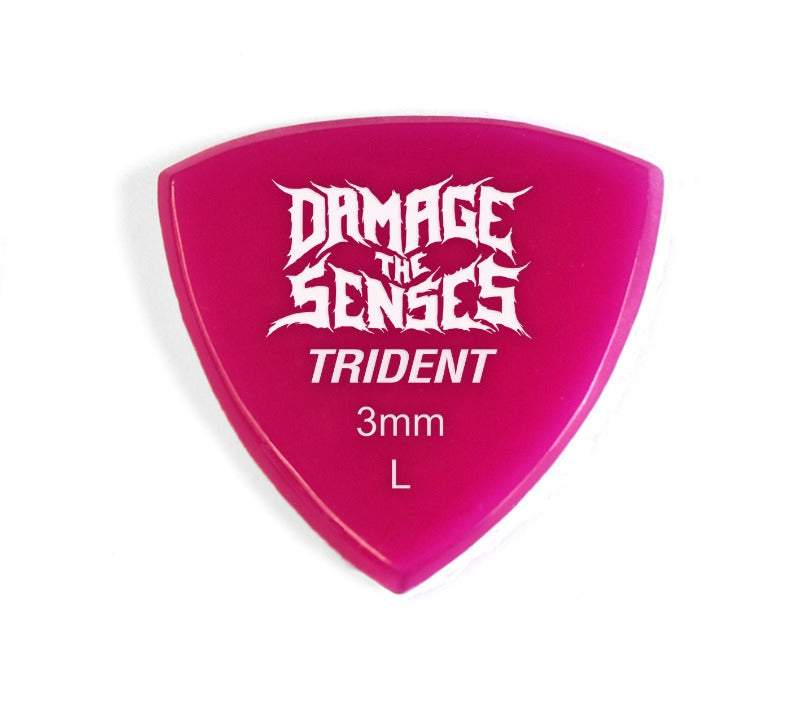 Acrylic Pick - Trident 3mm (Fuschia) Damage The Senses