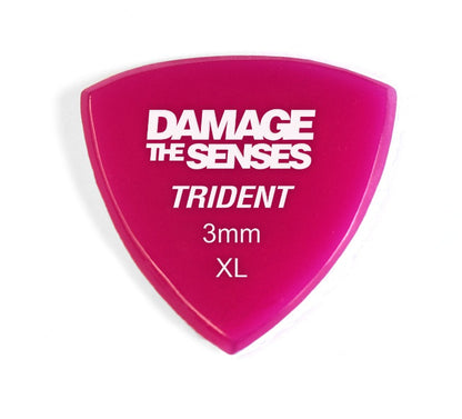 Acrylic Pick - Trident 3mm (Fuschia) Damage The Senses