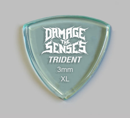 Acrylic Pick - Trident 3mm (Glass Green) Damage The Senses