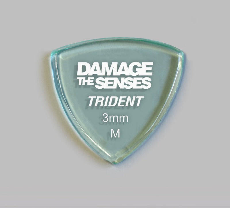 Acrylic Pick - Trident 3mm (Glass Green) Damage The Senses