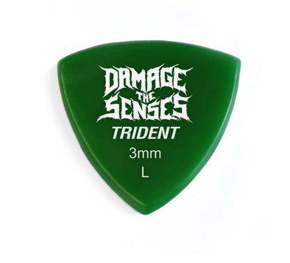 Acrylic Pick - Trident 3mm (Green) Damage The Senses