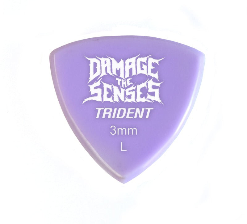 Acrylic Pick - Trident 3mm (Lavender) Damage The Senses