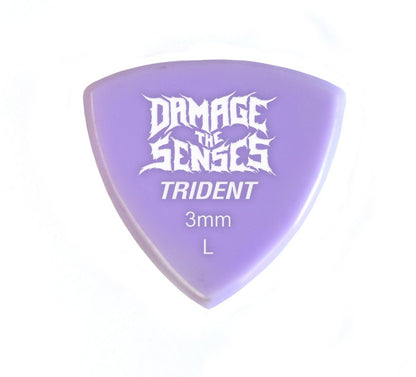 Acrylic Pick - Trident 3mm (Lavender) Damage The Senses