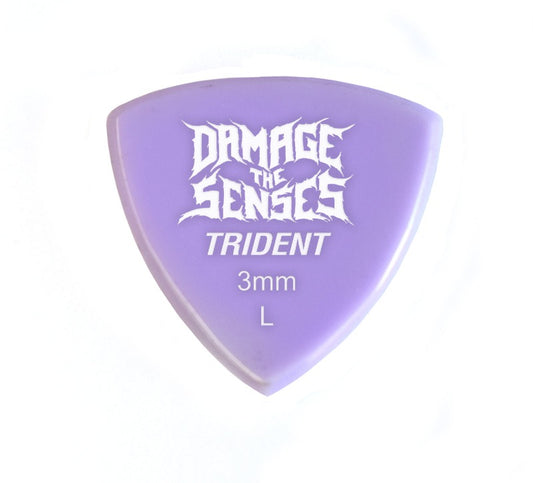 Acrylic Pick - Trident 3mm (Lavender) Damage The Senses