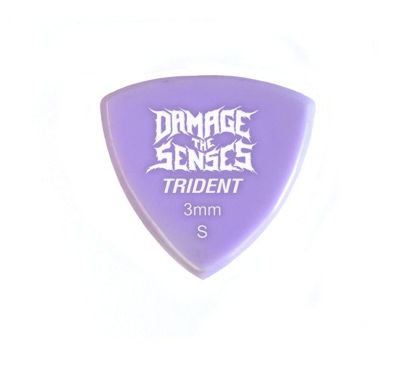 Acrylic Pick - Trident 3mm (Lavender) Damage The Senses