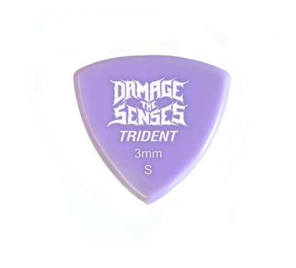 Acrylic Pick - Trident 3mm (Lavender) Damage The Senses