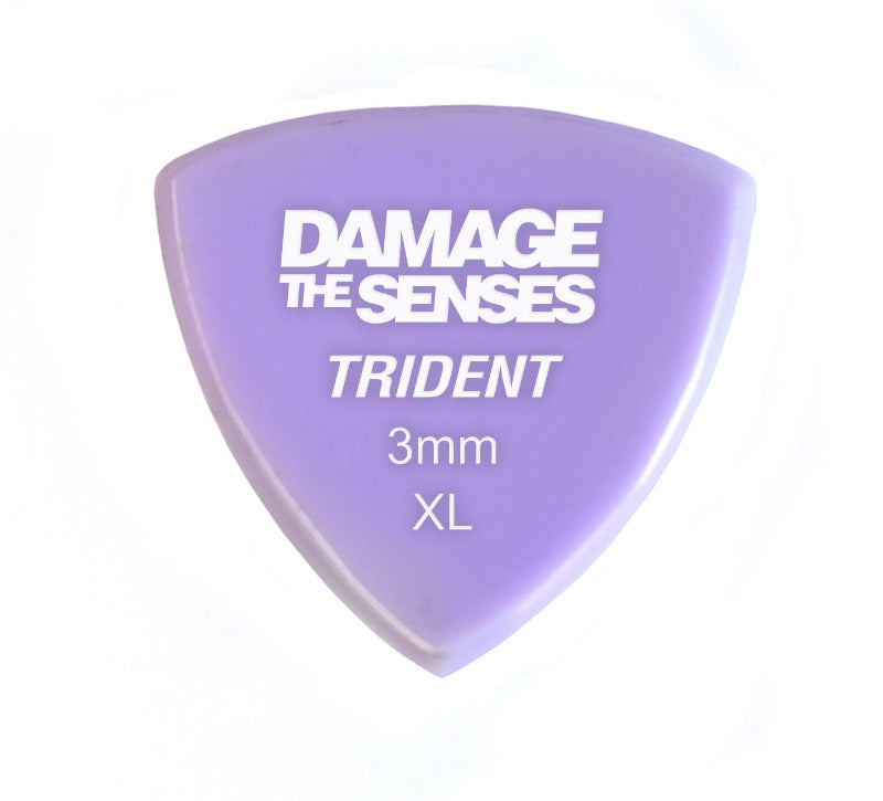 Acrylic Pick - Trident 3mm (Lavender) Damage The Senses