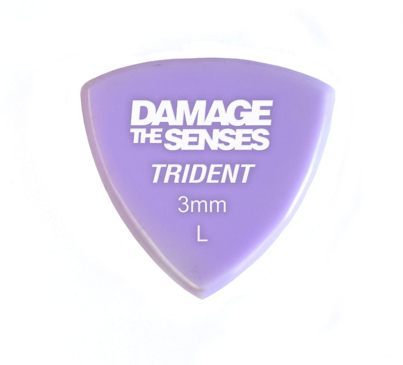 Acrylic Pick - Trident 3mm (Lavender) Damage The Senses