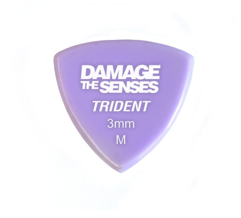 Acrylic Pick - Trident 3mm (Lavender) Damage The Senses