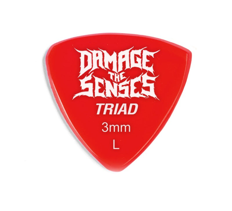 Acrylic Pick - Trident 3mm (Red) Damage The Senses