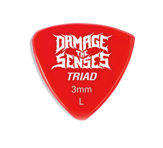 Acrylic Pick - Trident 3mm (Red) Damage The Senses