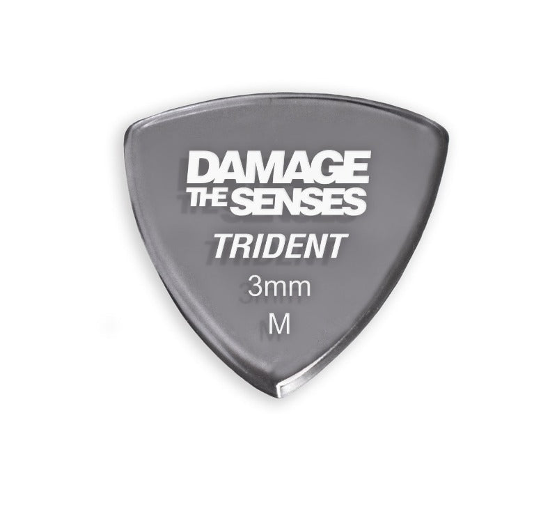 Acrylic Pick - Trident 3mm (Smokey Purple) Damage The Senses