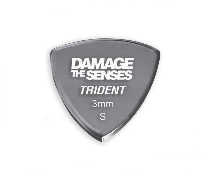 Acrylic Pick - Trident 3mm (Smokey Purple) Damage The Senses