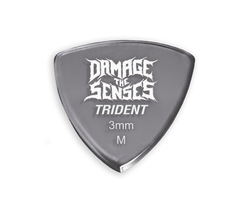 Acrylic Pick - Trident 3mm (Smokey Purple) Damage The Senses