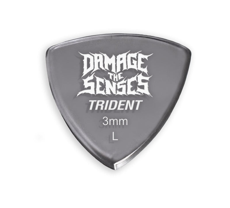 Acrylic Pick - Trident 3mm (Smokey Purple) Damage The Senses