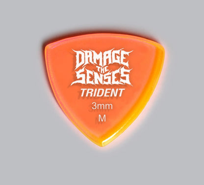 Acrylic Pick - Trident 3mm (Trans Pink) Damage The Senses