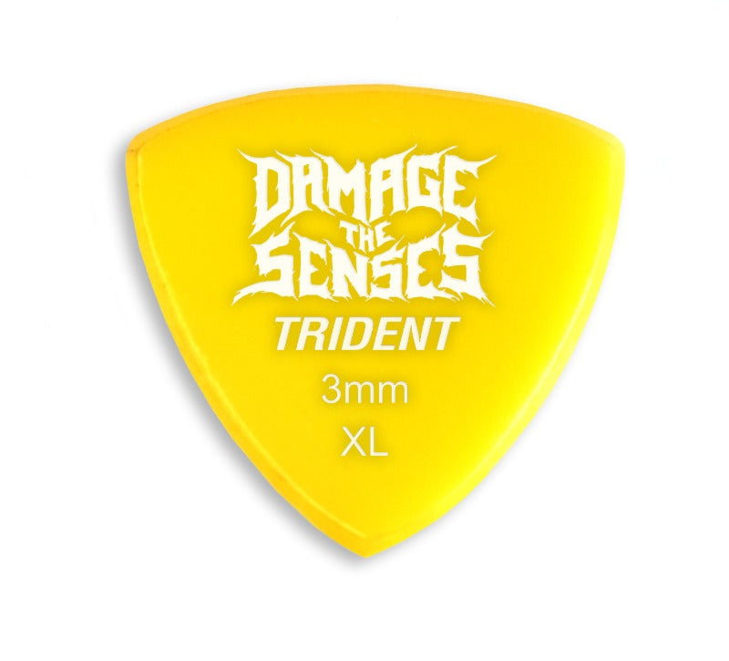 Acrylic Pick - Trident 3mm (Yellow) Damage The Senses