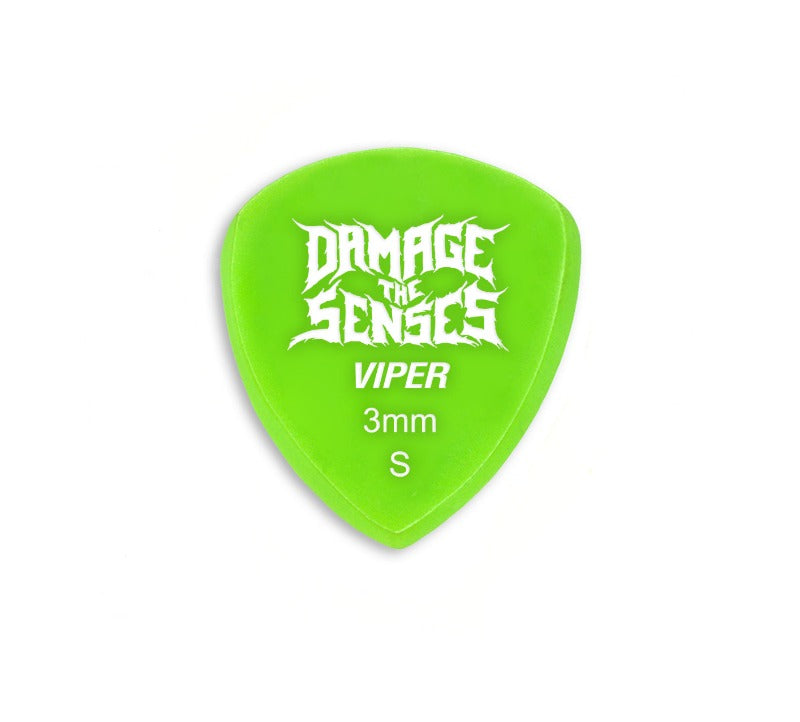 Acrylic Pick - Viper 3mm (Apple Green) Damage The Senses