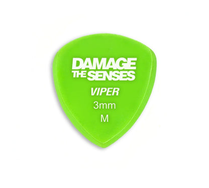 Acrylic Pick - Viper 3mm (Apple Green) Damage The Senses