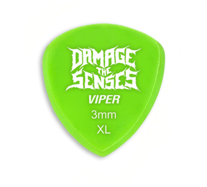 Acrylic Pick - Viper 3mm (Apple Green) Damage The Senses