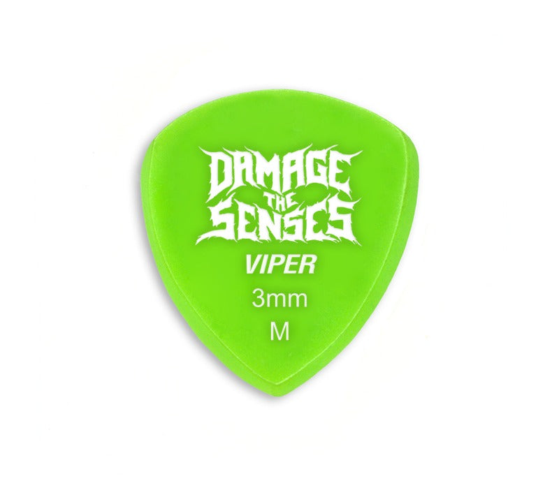 Acrylic Pick - Viper 3mm (Apple Green) Damage The Senses