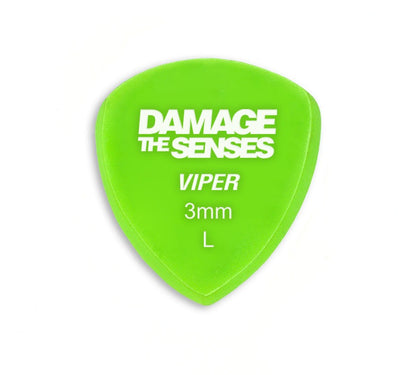 Acrylic Pick - Viper 3mm (Apple Green) Damage The Senses