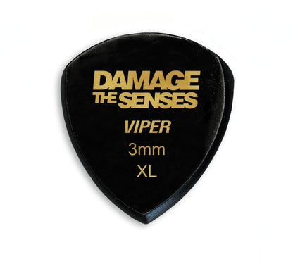 Acrylic Pick - Viper 3mm (Black) Damage The Senses